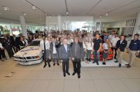 BMW - Frankfurter Ring München 1. September 2016. Erster Arbeitstag der neuen Auzubildenden. Peter Mey mit OB Dieter Reiter 05